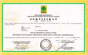 Imigration Certificate